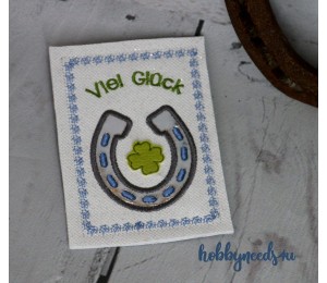 ITH - Postkarte Hufeisen Glücksklee